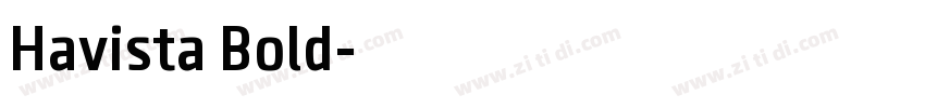 Havista Bold字体转换